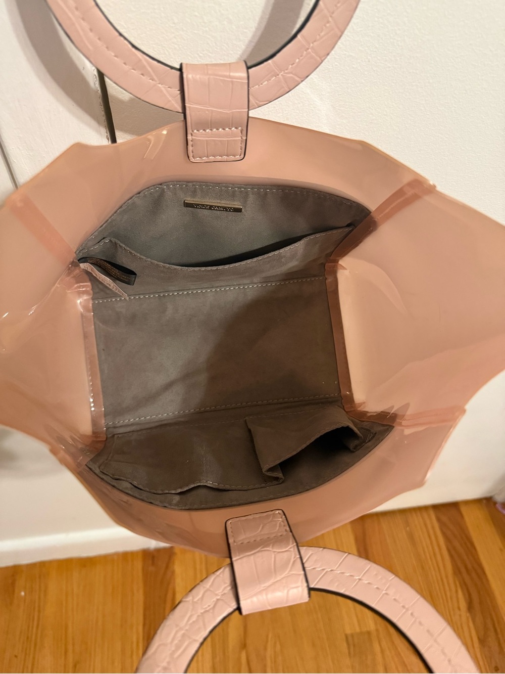 Vince Camuto Blush Pink Circle-Handle Tote - Picture 5 of 6